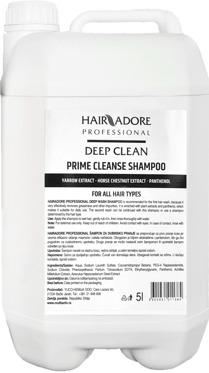 Hair Adore Professional Deep Clean Šampon 5L za prvo pranje kose