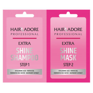 Hair Adore Extra Shine Duo-Pack (15 ml šampon + 15 ml maska)