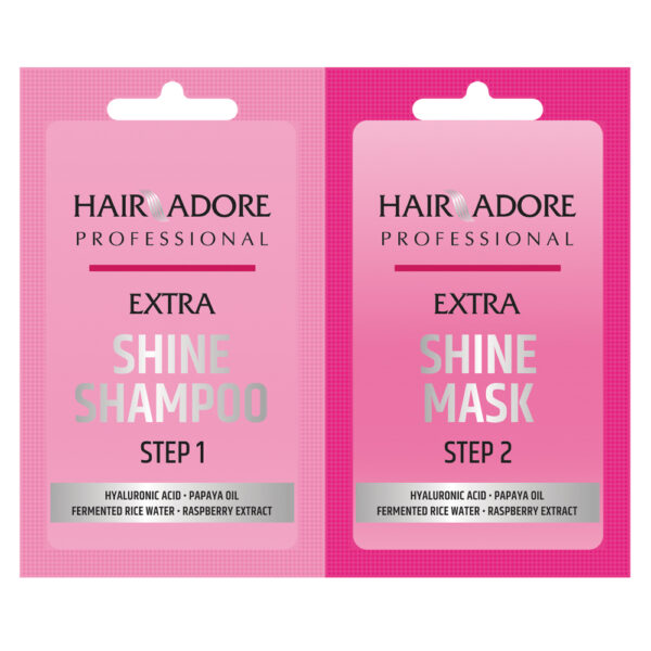 Hair Adore Extra Shine Duo-Pack (15 ml šampon + 15 ml maska)