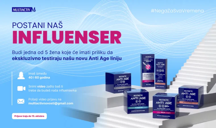 Postanite influenser Multiactiv Anti Age proizvoda